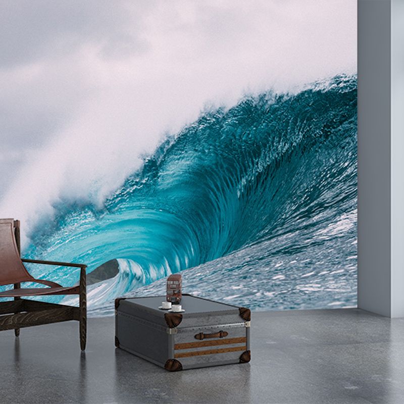 Photography Wall Mural Wallpaper Sea Wave Sitting Room Wall Mural