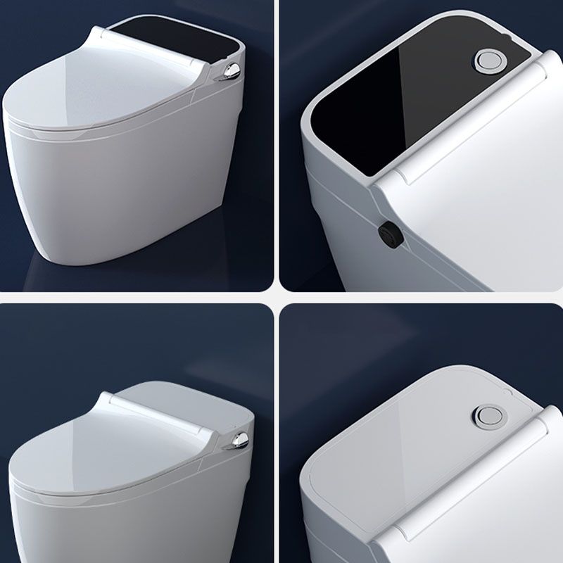 Contemporary Flush Toilet Floor Mounted One-Piece Toilet Porcelain Toilet Bowl