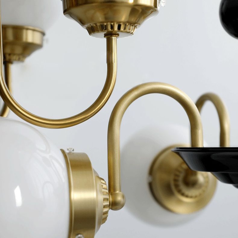 Stile moderno Global Hanging lampadario Light Light Glass Lampadario Fissature di illuminazione