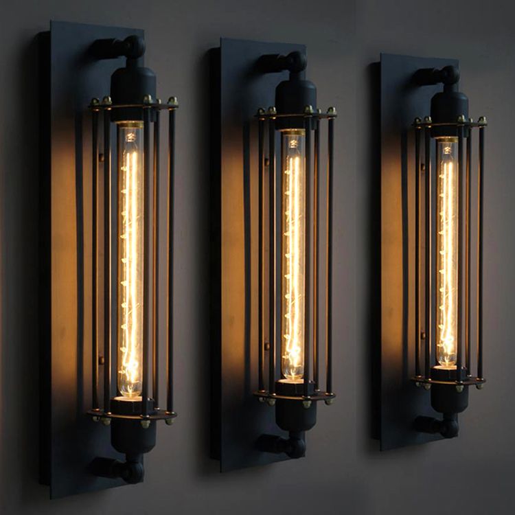 Stile industriale Accensione rettangolare SCONCE METALI
