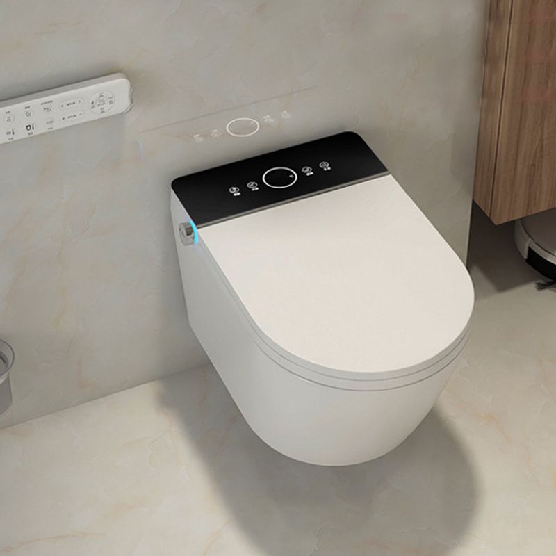 Wall Mount All-In-One Toilet Bowl Contemporary Flush Toilet for Washroom