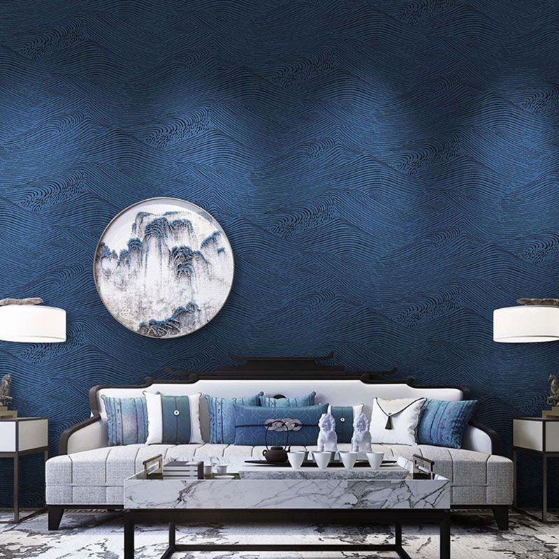 Mountain Wallpaper Roll in Soft Color Non-Woven Fabric Wall Decor for Living Room, 33' by 20.5"