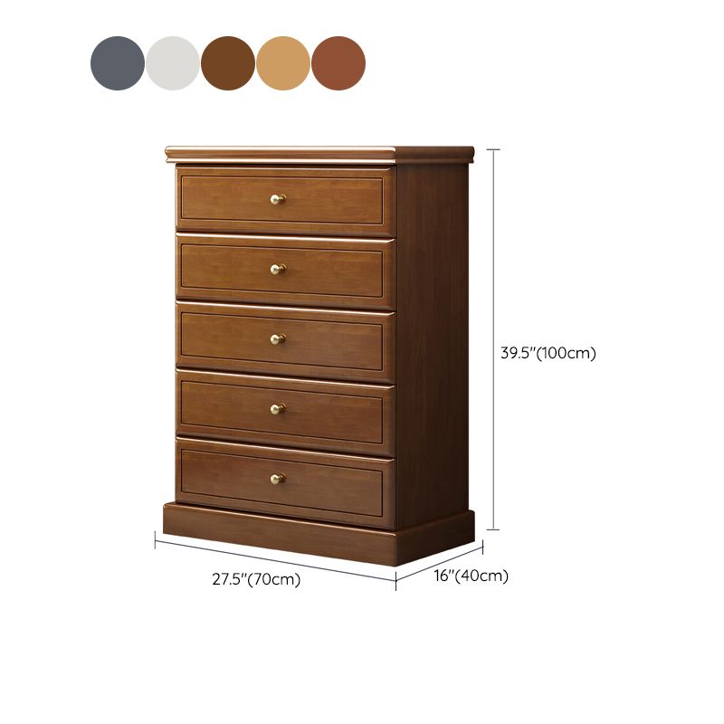 Solid Wood Storage Chest Dresser Modern Storage Chest with Drawers