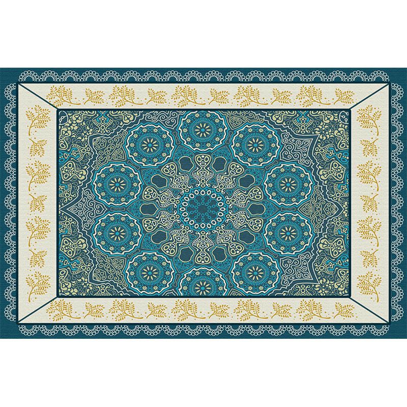 Victorian Tribal Totem Area Teppich Polyester Teppich nicht rutschfestem Innenteppich für Wohnzimmer