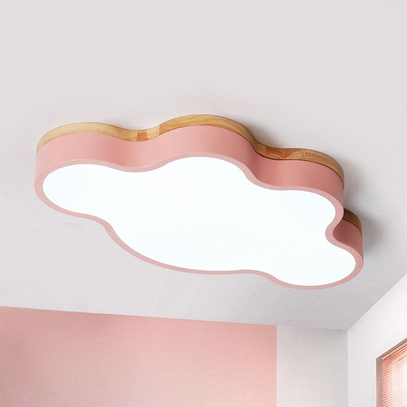 Plafonnier LED en forme de nuage en acrylique, plafonnier Macaron Loft pour chambre d'enfant