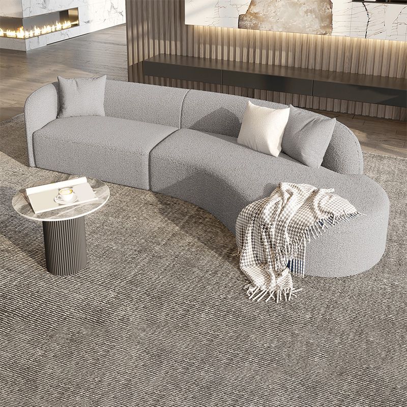 Wool Modern Sofa/Sectional Right Hand Facing for Apartment, Living Room