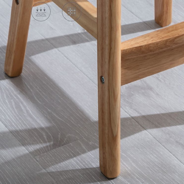 Scandinavian Solid Wood Bar Stool Backrest Counter Stool for Restaurant