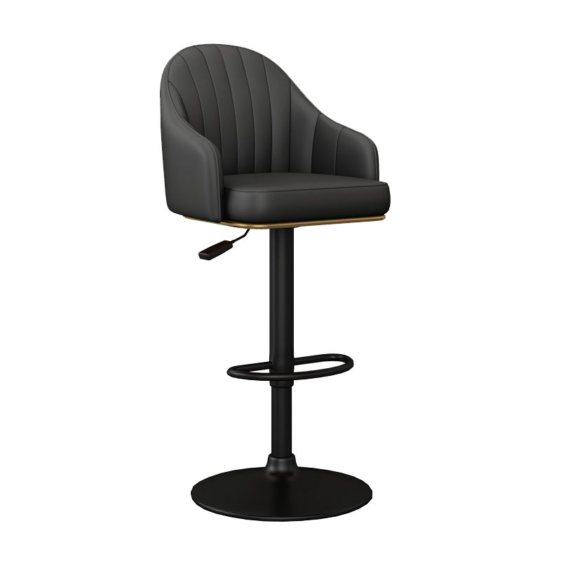 Industrial Backrest Bar Stool Adjustable Counter Stool for Hone