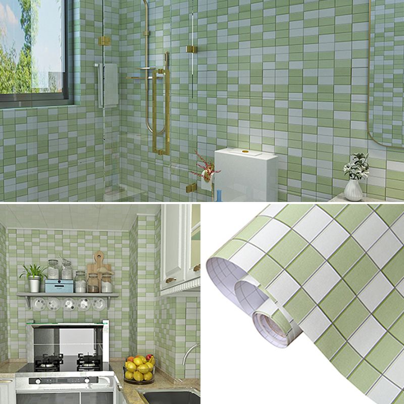 Colorful Mosaic Peel & Stick Tile Water-resistant Shower Wallpaper