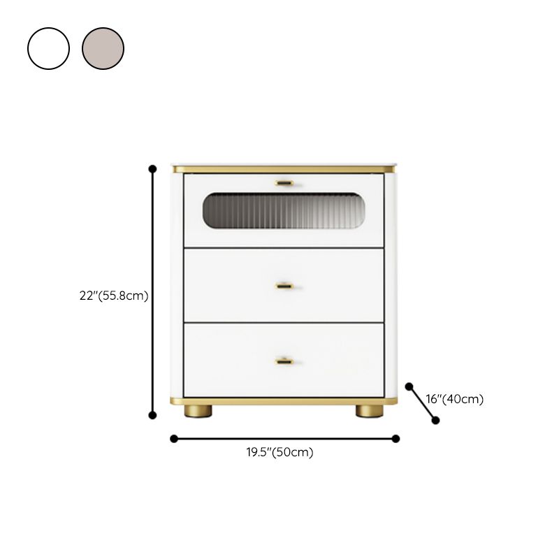 Glam Storage Chest Dresser Stone Storage Chest with 3/4/5 Drawers