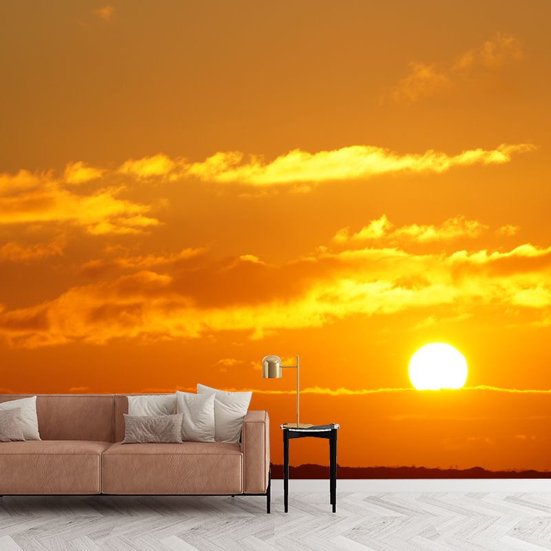 Cloudy Sky Wall Mural Modern Decoration for Hallway Corner Decoration, Waterproofing