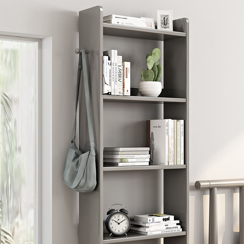 Modern Style Open Back Book Shelf Standard Wooden Bookcase with Drawers