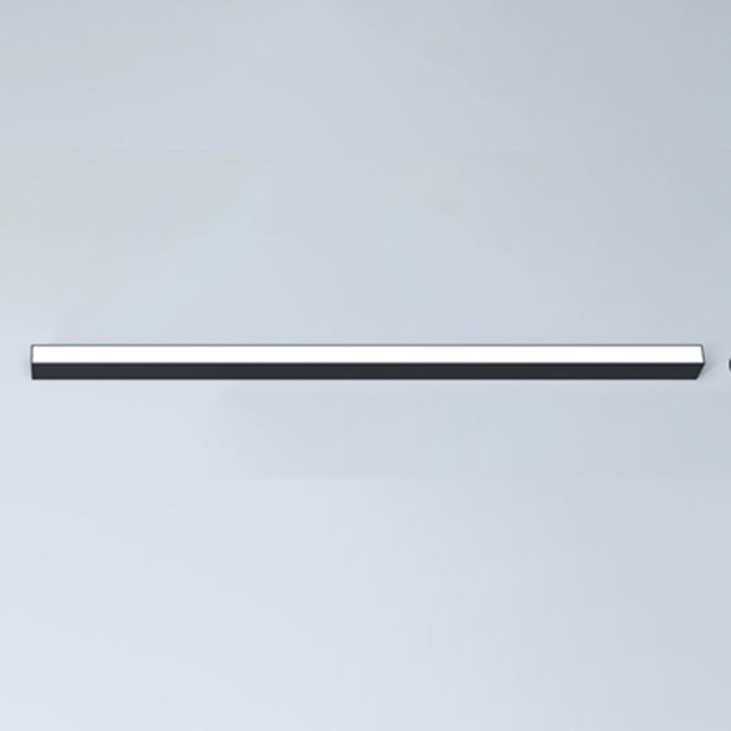 Modern Style Linear Flush Mount Light Metal 1-Light Flush Mount Light Fixture