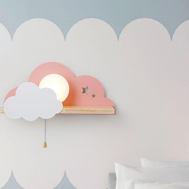 Moderna semplicità nuvola a parete a parete leggera monte muro di lampada per camera da letto