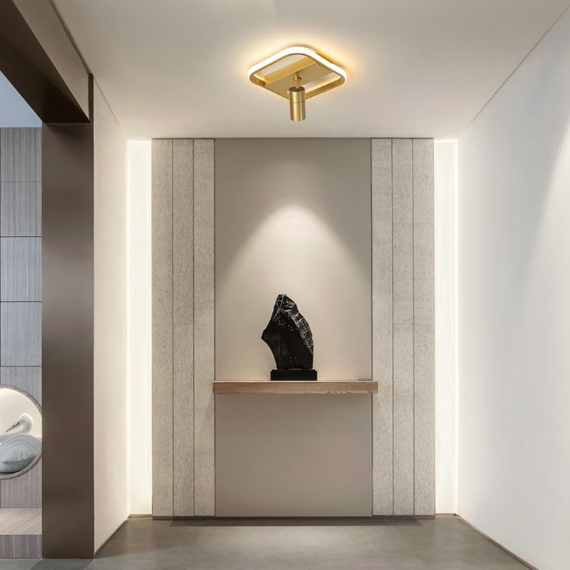 Illuminazione da incasso a LED dorata con faretti Plafoniere moderne da incasso