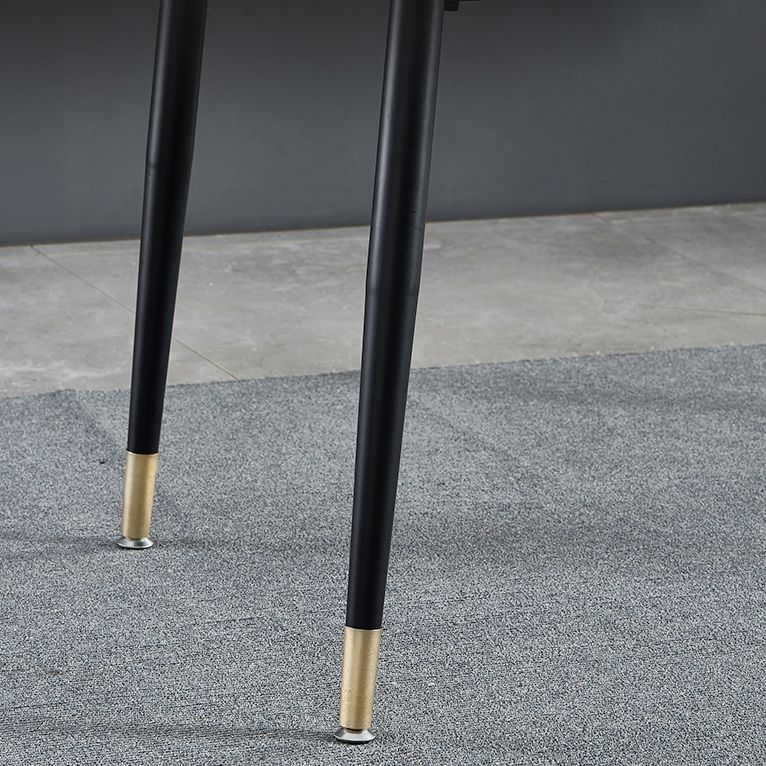 Minimalist 1/2/5/6/7 Pieces Furniture Stone Rectangle Dining Table Set in Gray