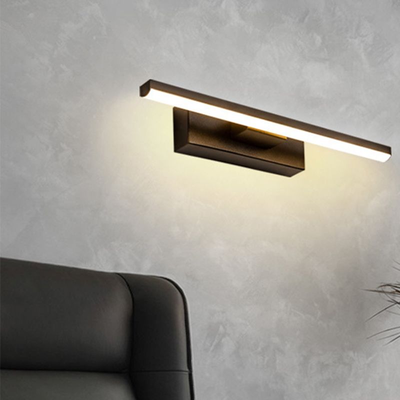 1-Licht linearer Schatten Wandleuchten moderner Metallmontageleuchte Metallmontage