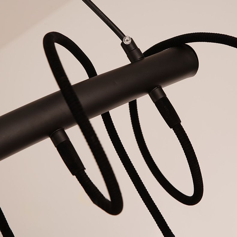 Nordic Style Glass Orb LED Island Light Creative Light String Design Coffee Shop Hanging Light