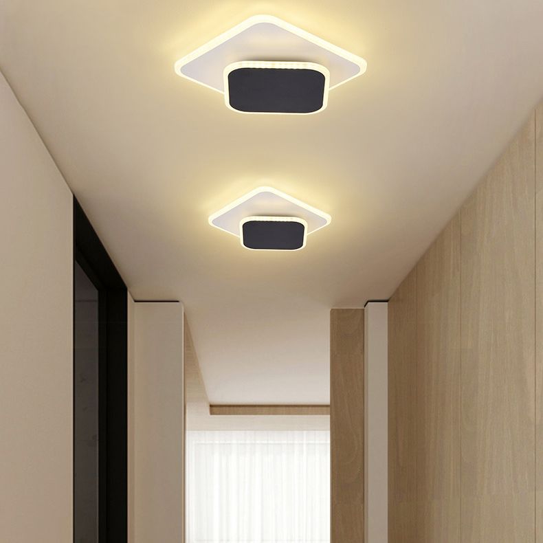 Lámpara de techo LED de montaje empotrado contemporánea para dormitorio