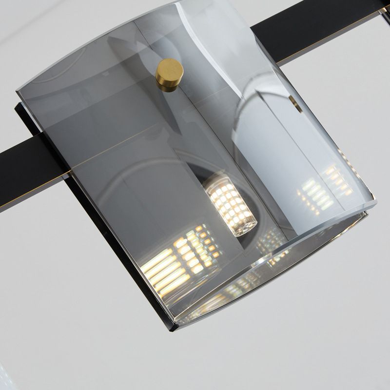 Drum de style contemporain Lumières îles Lumières Glass Island Lighting pour salle à manger