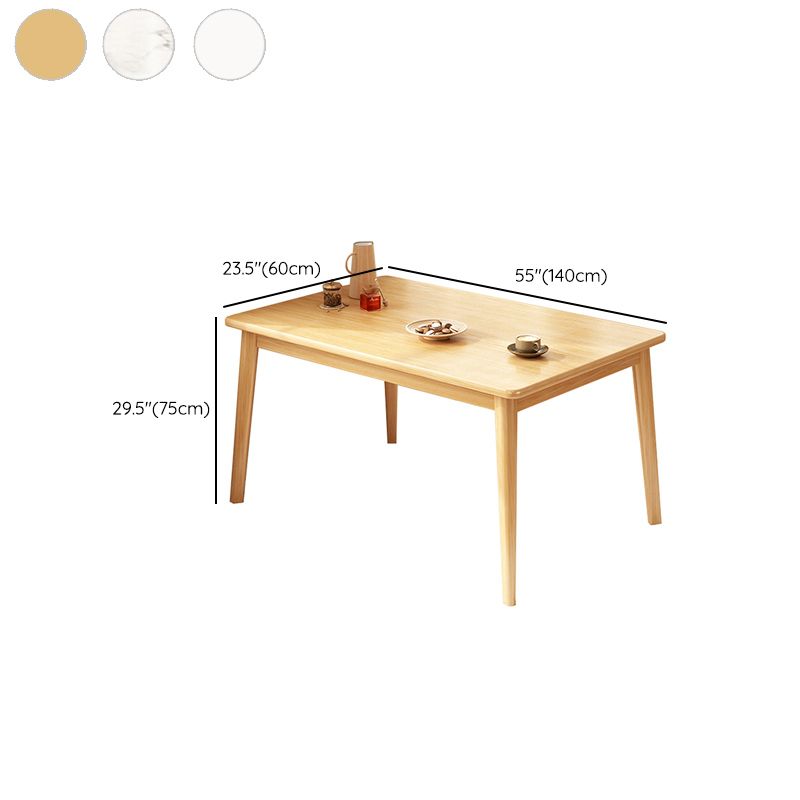 Modern 1/4/5 Pieces Dining Table Wood Rectangle Furniture for Restaurant