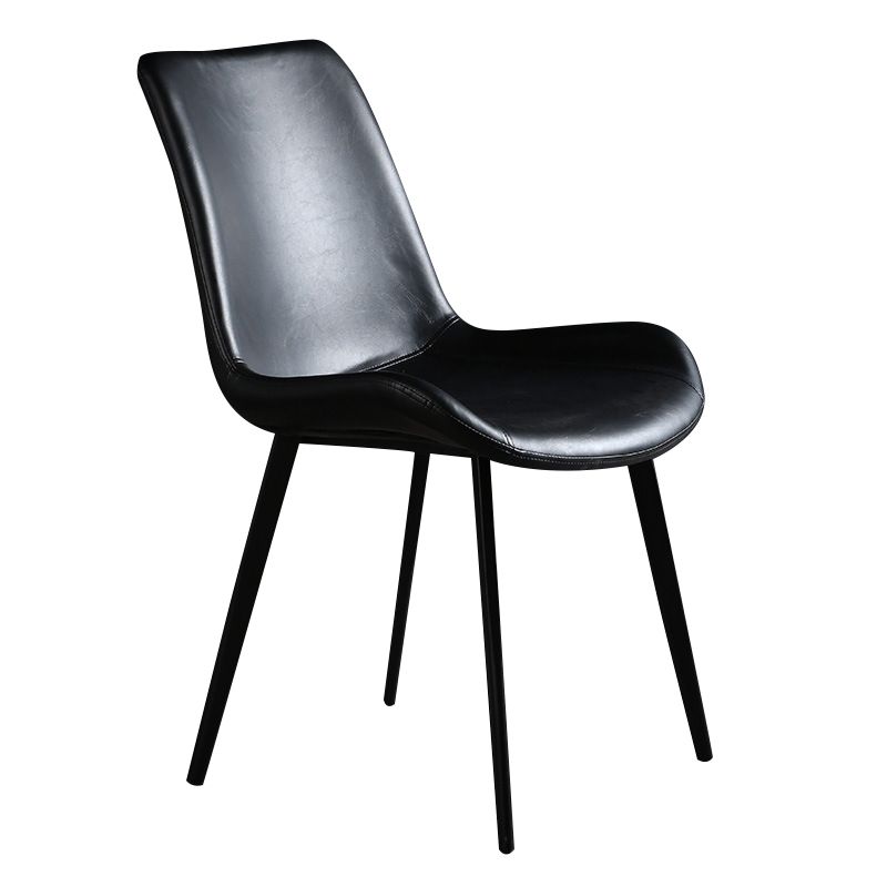 Silla industrial de metal para comedor, cocina, silla lateral con respaldo sólido