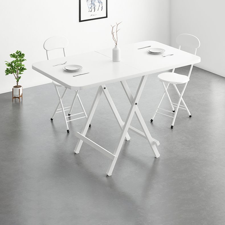 Modern Style Wooden Dining Room Set with Round Table Space-Saving Design Dining Table Furniture