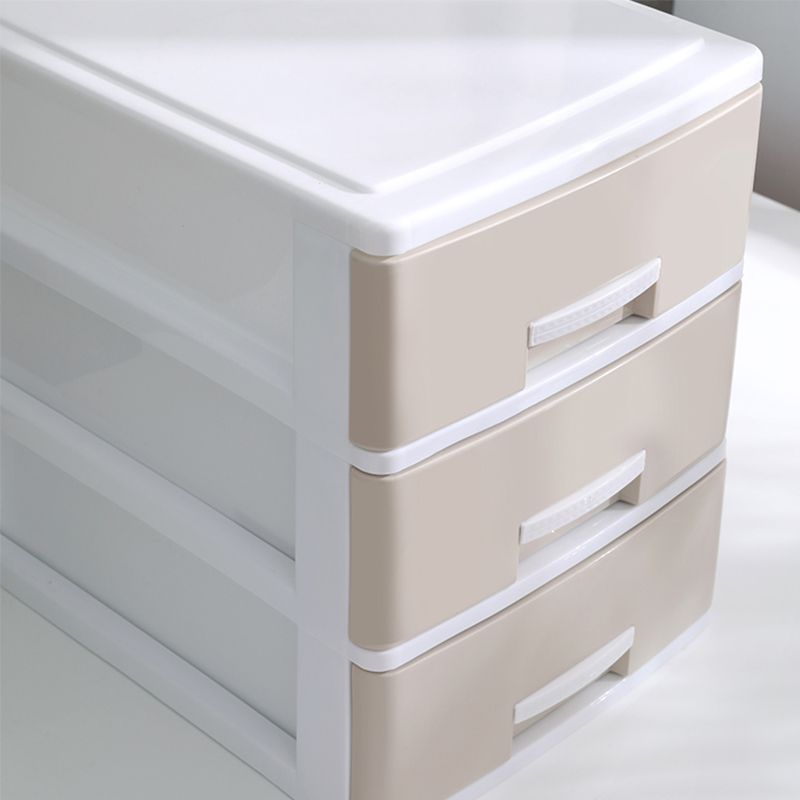 Drawers Filing Cabinet Plastic Vertical File Cabinet for Home and Office