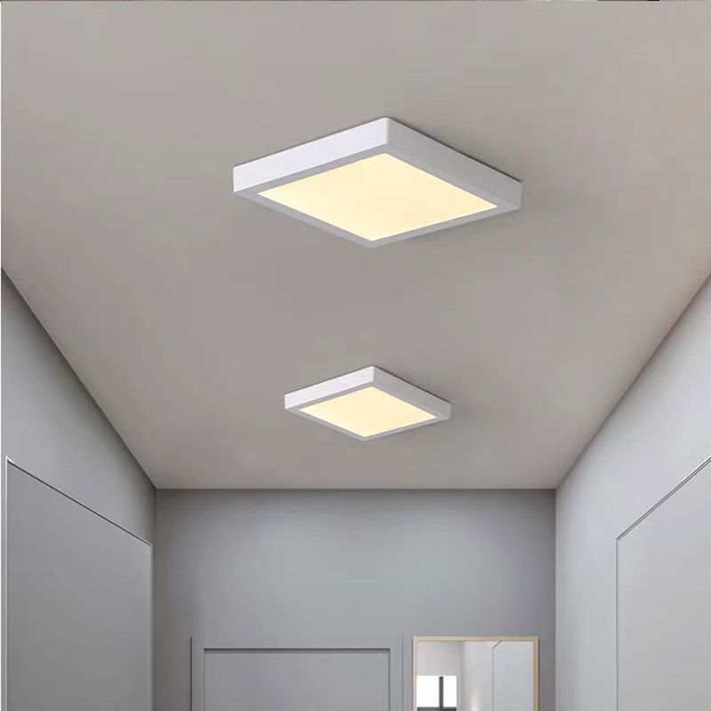 Luminaires encastrés en aluminium de style moderne de luminaire de plafond de bâti de cercle blanc