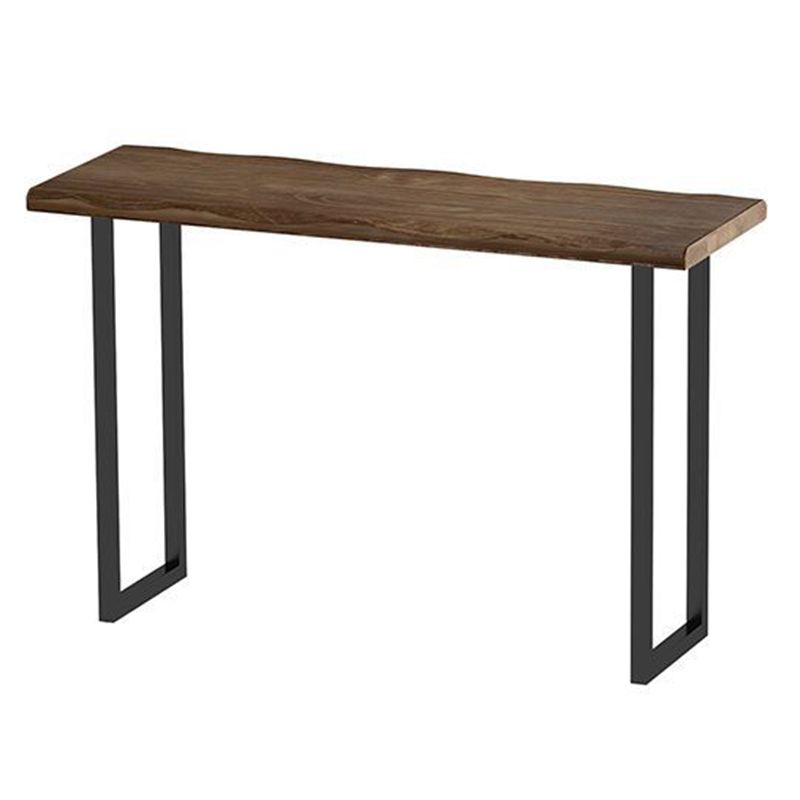 Industrial Style Bar Table Pine Solid Wood Double Pedestal Bar Dining Table