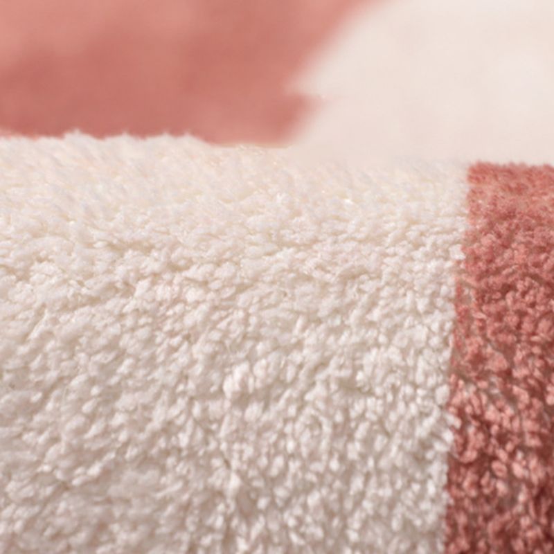 Green Modern Rug Polyester Semicircle Indoor Rug Washable Rug for Home Decor