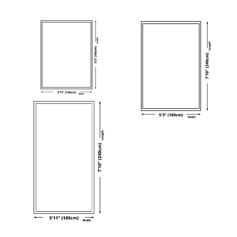 Light Striped Rug Blending Modern Indoor Rug Non-Slip Backing Rug for Living Room