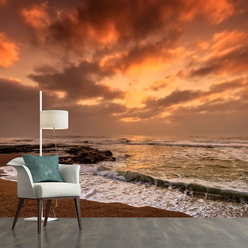 Sand of Beach Wall Decor for Sleeping Room Water Resistant Wall Decoration