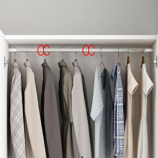 Contemporary Wardrobe Armoire Wood Combination Armoire for Bedroom