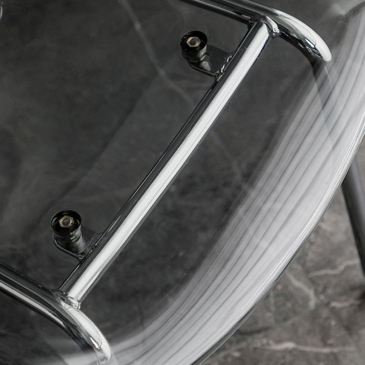 Contemporary Style Dining Chairs Arm Side Chair with Metal Legs for Kitchen