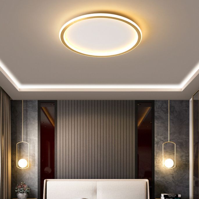 Ronde inbouwverlichtingsarmaturen Aluminium moderne eenvoud Inbouwlamp voor slaapkamer