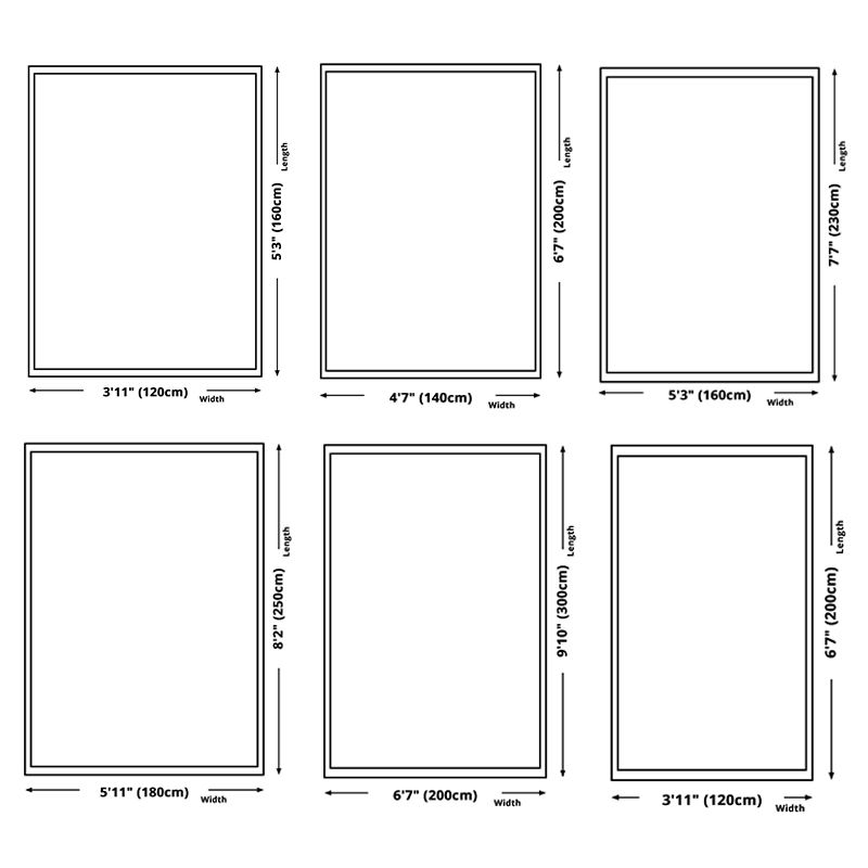 Grauston lässig Indoor Teppich Polyester Spleißen Druckteppich nicht rutschfestes Innenteppich für Wohnzimmer