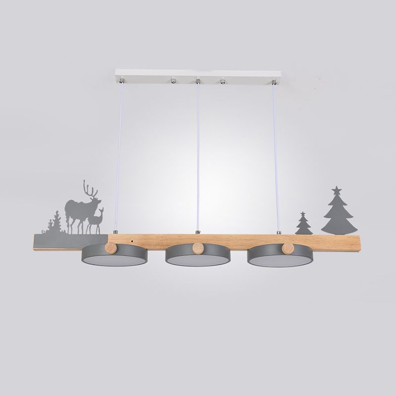 Contemporary Island Light Colorful LED Pendant Lighting Fixture for Dining Room