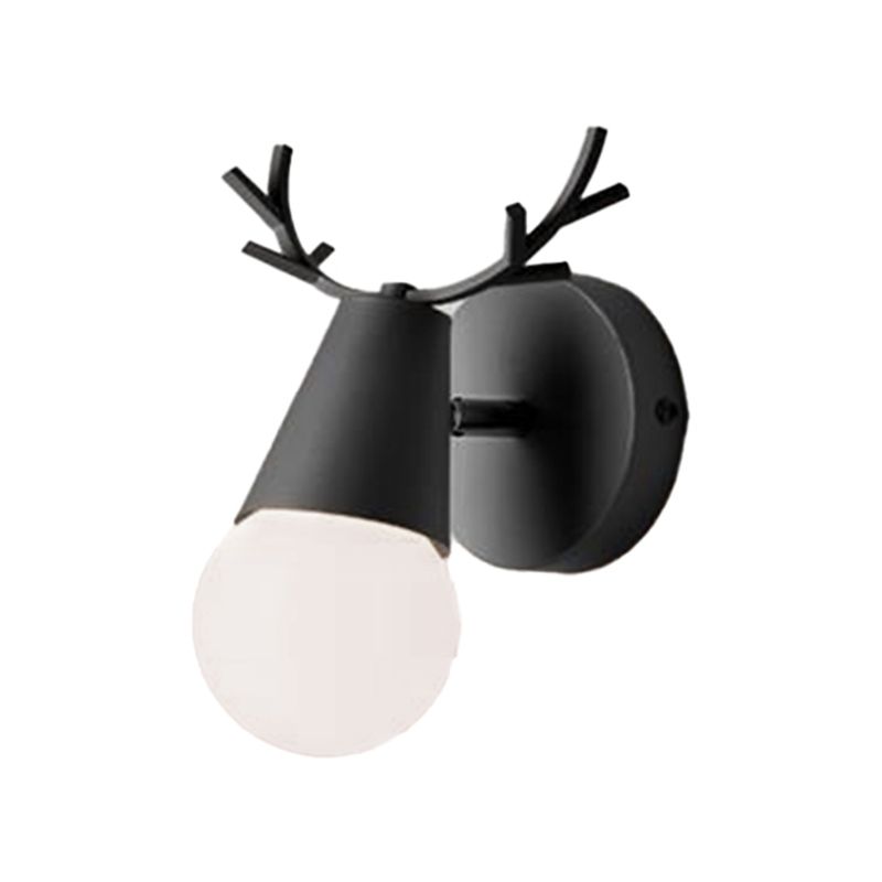 Metal Unique Shape Wall Lights Modern Style 1 Light Wall Sconce for Bedroom