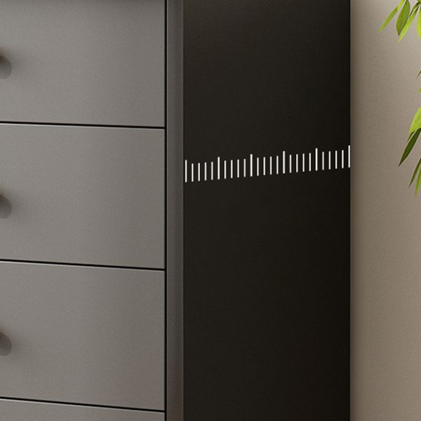 Ultra Modern Combo Dresser Wood Horizontal Storage Chest Dresser for Bedroom