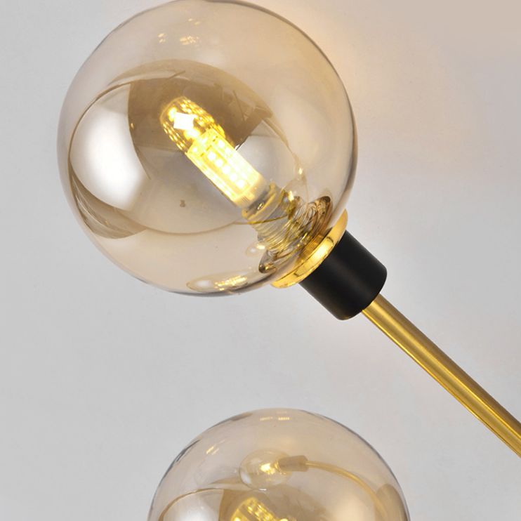 Glass Globe Ceiling Mount Light Fixture Minimalist Style Ceiling Flush Mount Light