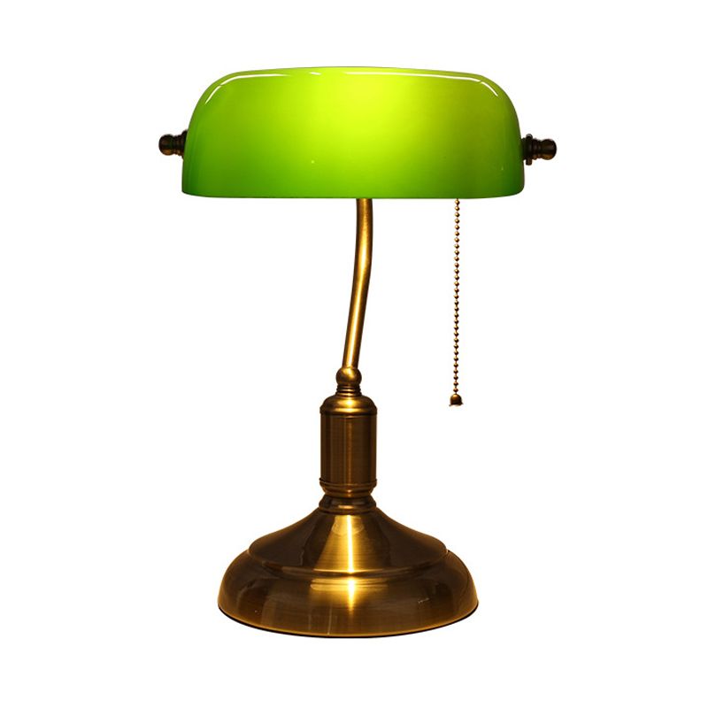 Table ombragée pivotable simple LAX NEUTTANDE DE LA LA LIGNE RETRO GREEN avec chaîne de traction en laiton poli