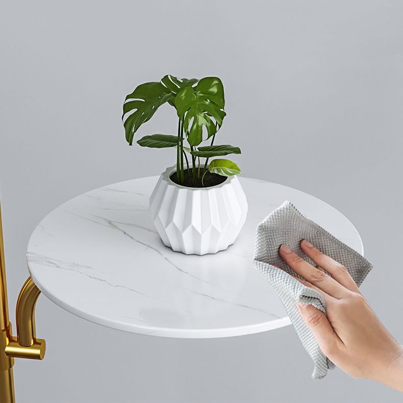 Noordse stijl metalen vloerlamp ijzeren tint bol vloerlicht met theetafel voor slaapkamer