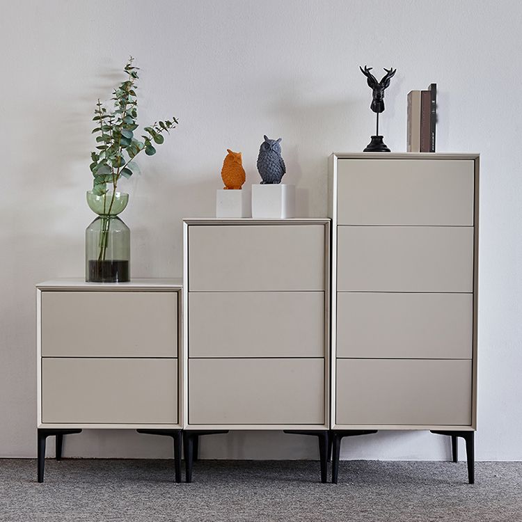 Solid Wood Modern Storage Chest Vertical Dresser without Mirror