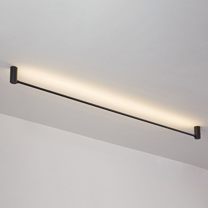 Eenvoud Staaf Gevormde Flush Mount Acryl hal slaapkamer LED flush plafond licht in zwart