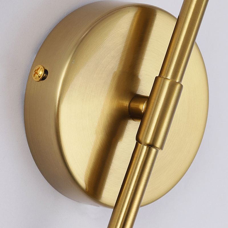 Kugel Schatten Glas Wandleuchter moderner Stil 1 Lichtwandhalterung Leuchte in Gold