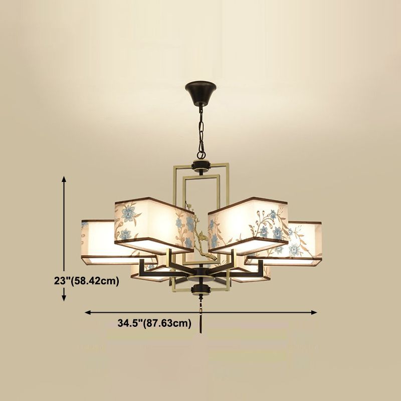 Forme de géométrie de style moderne Tabrics de lustre de la lampe à suspension multicer