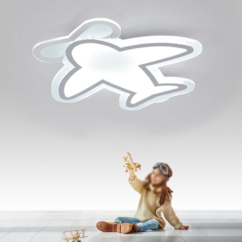 Acrylplane Unterputzleuchte Minimalistische LED in der Nähe von Deckenleuchte in Weiß