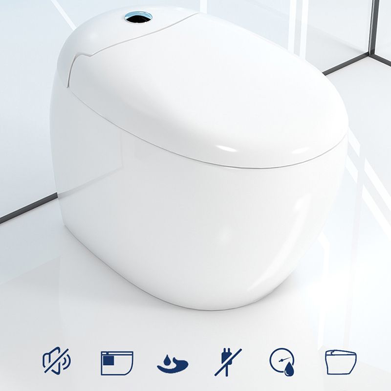 Modern Polished Finish Ceramic Toilet Indoor All-In-One Toilet Bowl