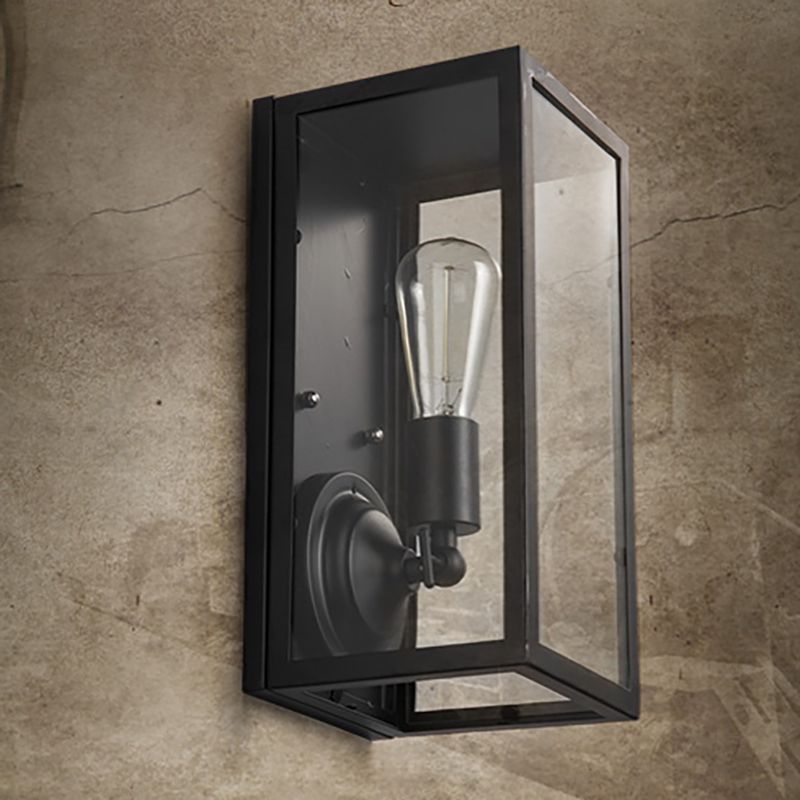 Apparecchiatura di applique da parete industriale con tonalità di vetro per soggiorno camera da letto
